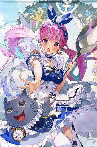 湊あくあ B2タペストリー ハチゴ あやみ あやみ先生イラスト展 B2タペストリーB ハチゴ 「ぼくの彼女