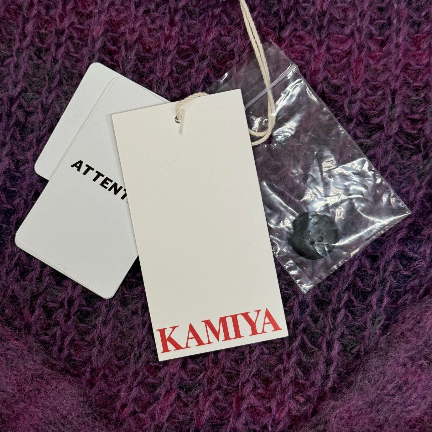 定価47300円 新品 KAMIYA 24AW KASURI MOHAIR CARDIGAN カスリ 定価47300円 新品 KAMIYA 24AW KASURI MOHAIR CARDIGAN カスリ