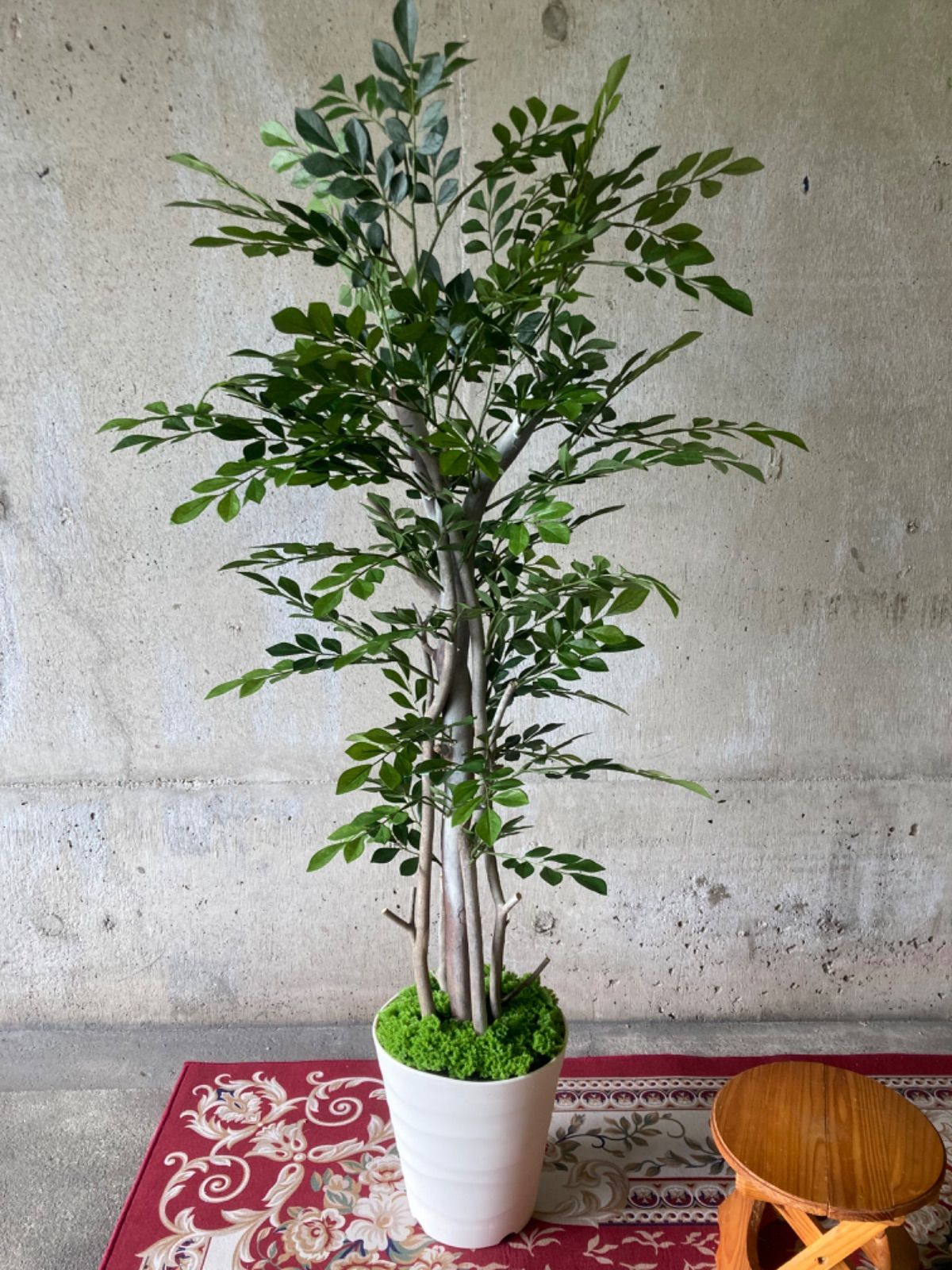 光触媒 人工観葉植物 ウォールグリーン フェイク フラワー トネリコ125-