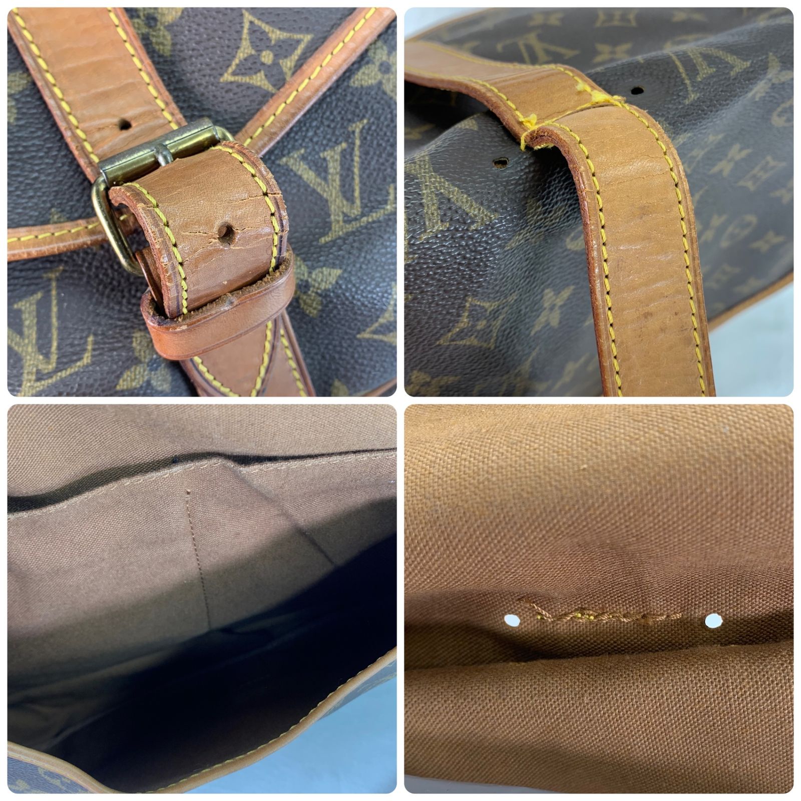LOUIS VUITTON ルイヴィトン モノグラム ソミュール35 ショルダー 