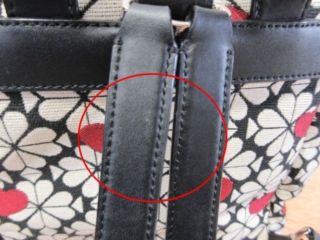 美品】ケイトスペード バッグパック リュック ジャガード ハート