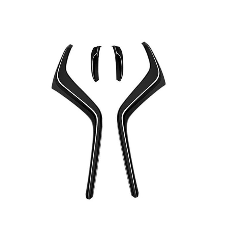 マツダ CX-80 式対応 フロントグリル サイドガーニッシュ 中網装飾パネル ブラック 前中網格ドレスアップ 車内外 FFCRYSTALESIA_COM