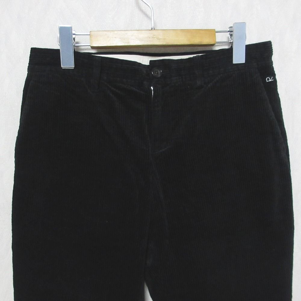 45R ストレッチコーデュロイのイージースラックス／ブラック 美品 45R フォーティファイブアール ストレッチコーデュロイのイージー