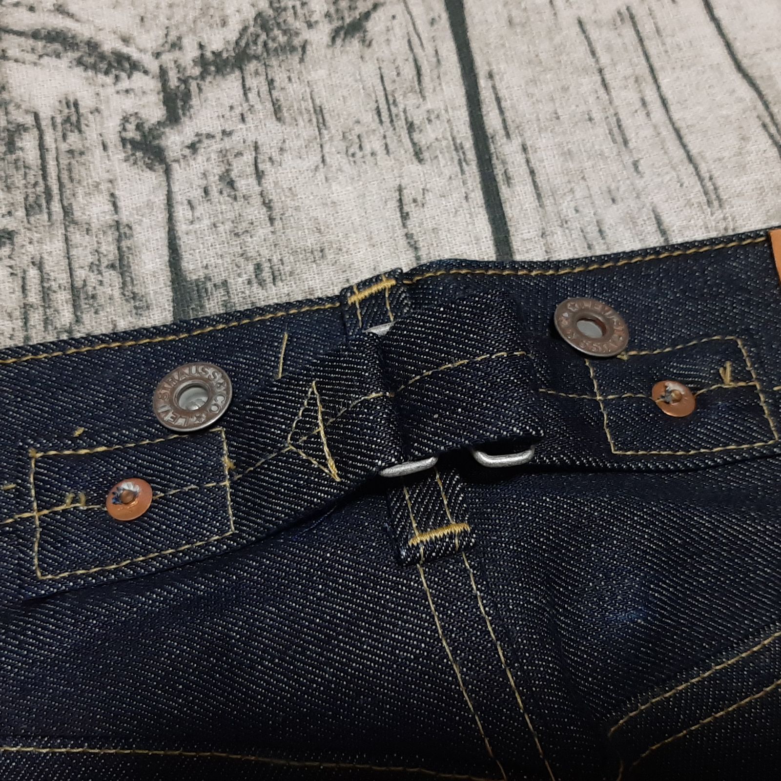 W29】デッドストック LEVI'S S702XX 1920 シンチバック リジット 90s