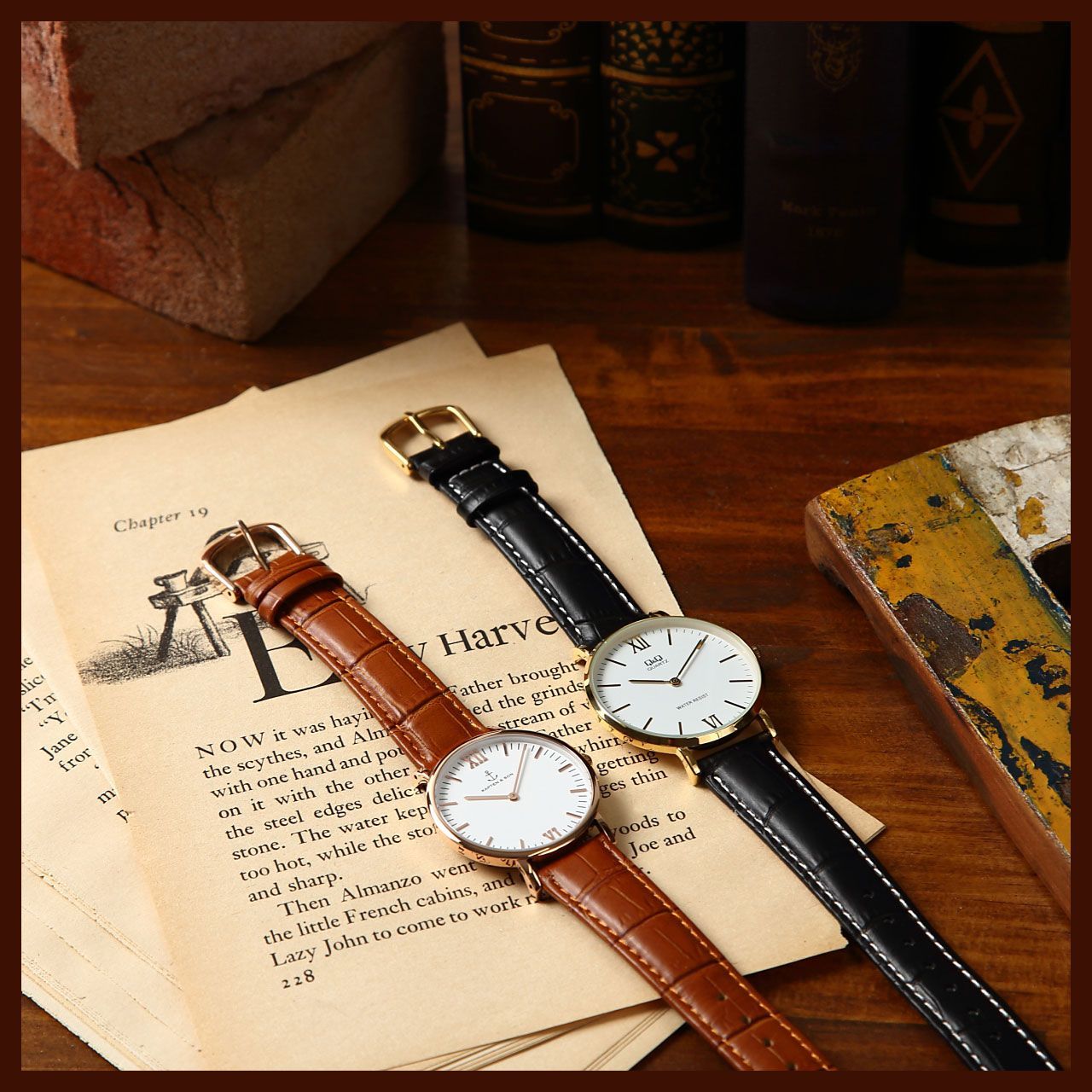 革ベルト ピンクゴールド尾錠 レザー時計ベルト 取付マニュアル