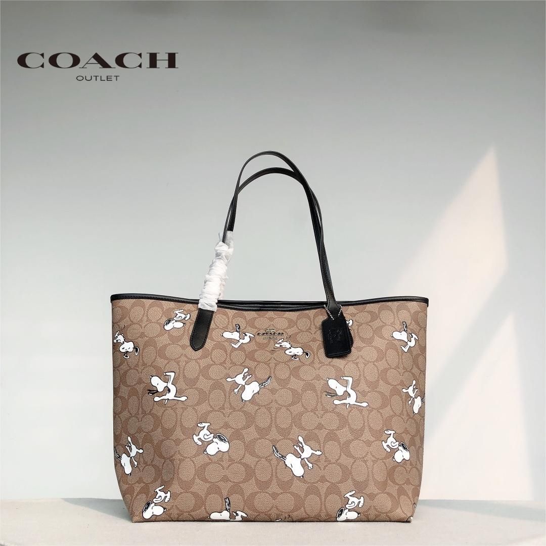 新品未使用 COACH コーチ C6160 トートバッグ COACH X PEANUTS スヌーピー コラボ シグネチャー - メルカリ