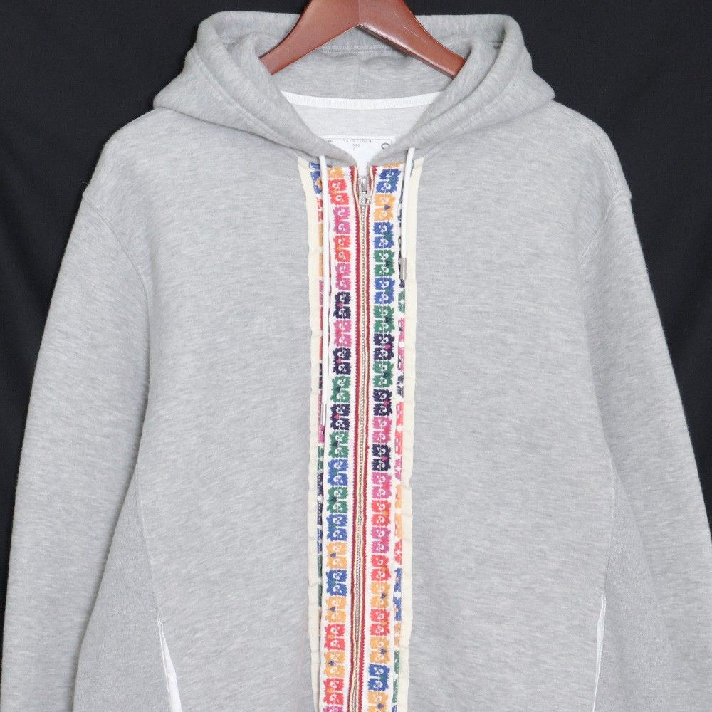 SACAI 19AW チロリアン柄 刺繍パーカー サイズ2 - メルカリ