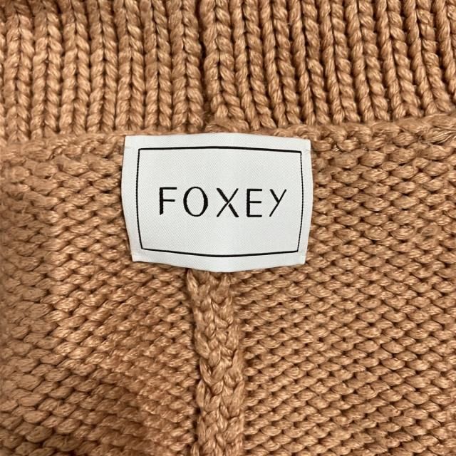 フォクシー FOXEY 美品 ウィングカラーロングカーディガン