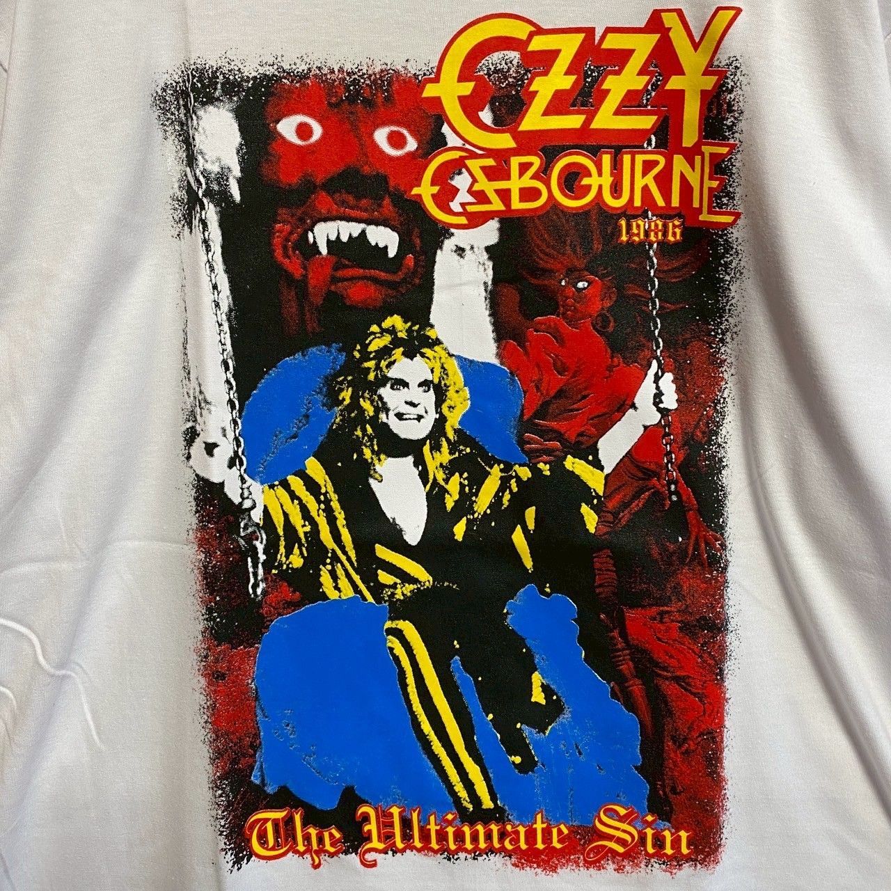 【80s】Ozzy Osbourne(オジーオズボーン)ツアーT ビンテージ 超希少 80s ビンテージ オジーオズボーン ロック Tシャツ
