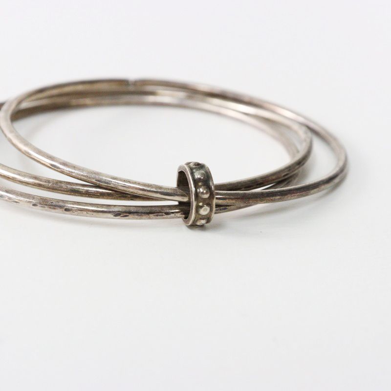 マリア ルドマン サーミブレスレット グレー×シルバー 細 20th