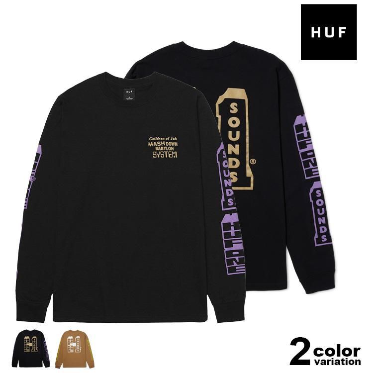 HUF Tシャツ ハフ Tシャツ 長袖 ロンT メンズ トップス ONE SOUND L/S TEE ストリート スケート ts02130