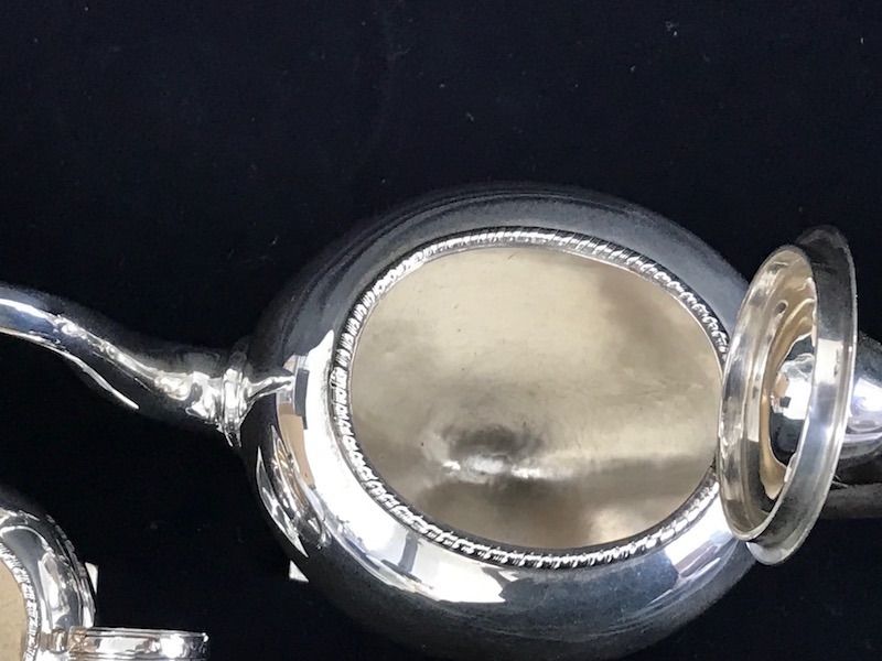 シルバーティー3点セット【アンテイーク】シェフィールド 1911年製  