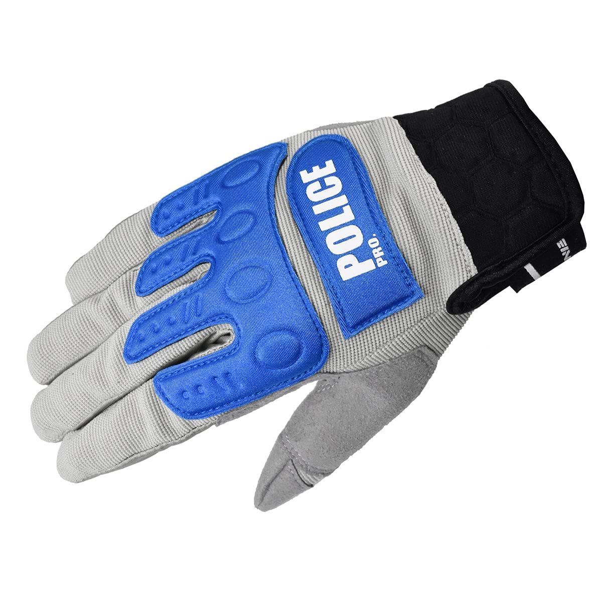 XL_POLICEPRO Grey/Blue [コミネ] バイク用 インストラクターグローブプロアドバンス POLICEPRO Grey/Bl XL GK-135 726 春夏秋向け