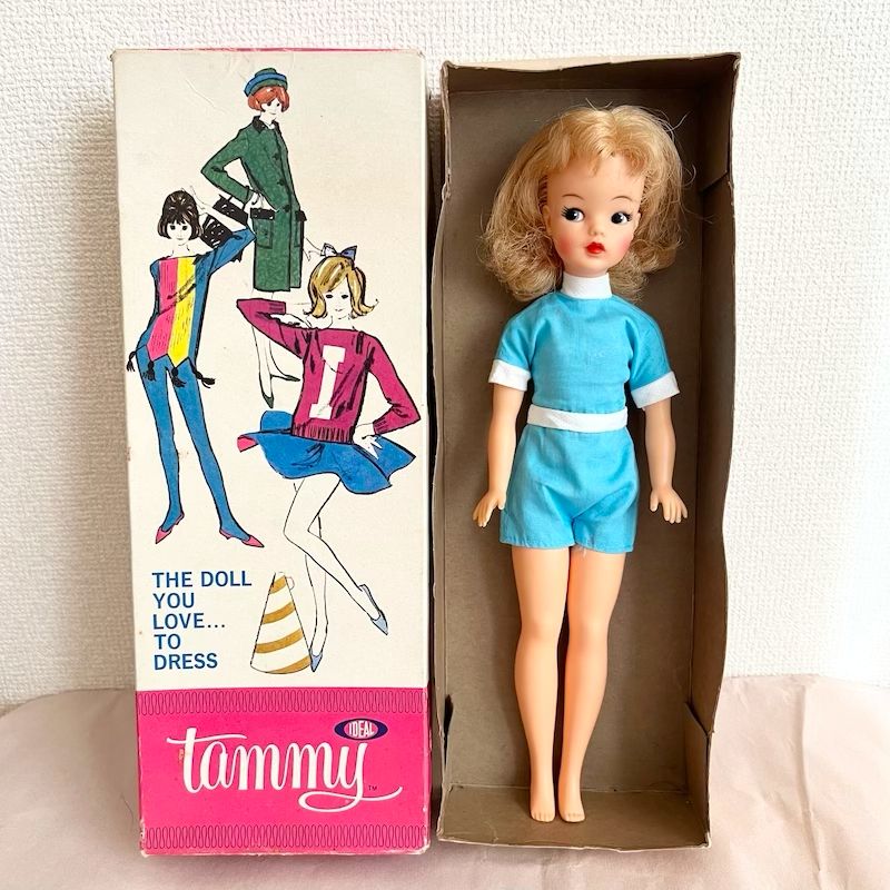 タミーちゃん tammy 人形 ヴィンテージ IDEAL 昭和レトロ 金髪 箱付 