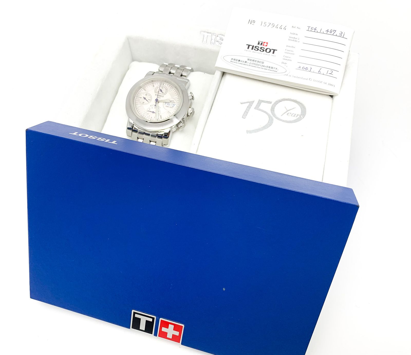 TISSOT ティソ T166/266 Tロード バルジュ クロノグラフ ステンレス メンズ 腕時計 自動巻き AUTO
