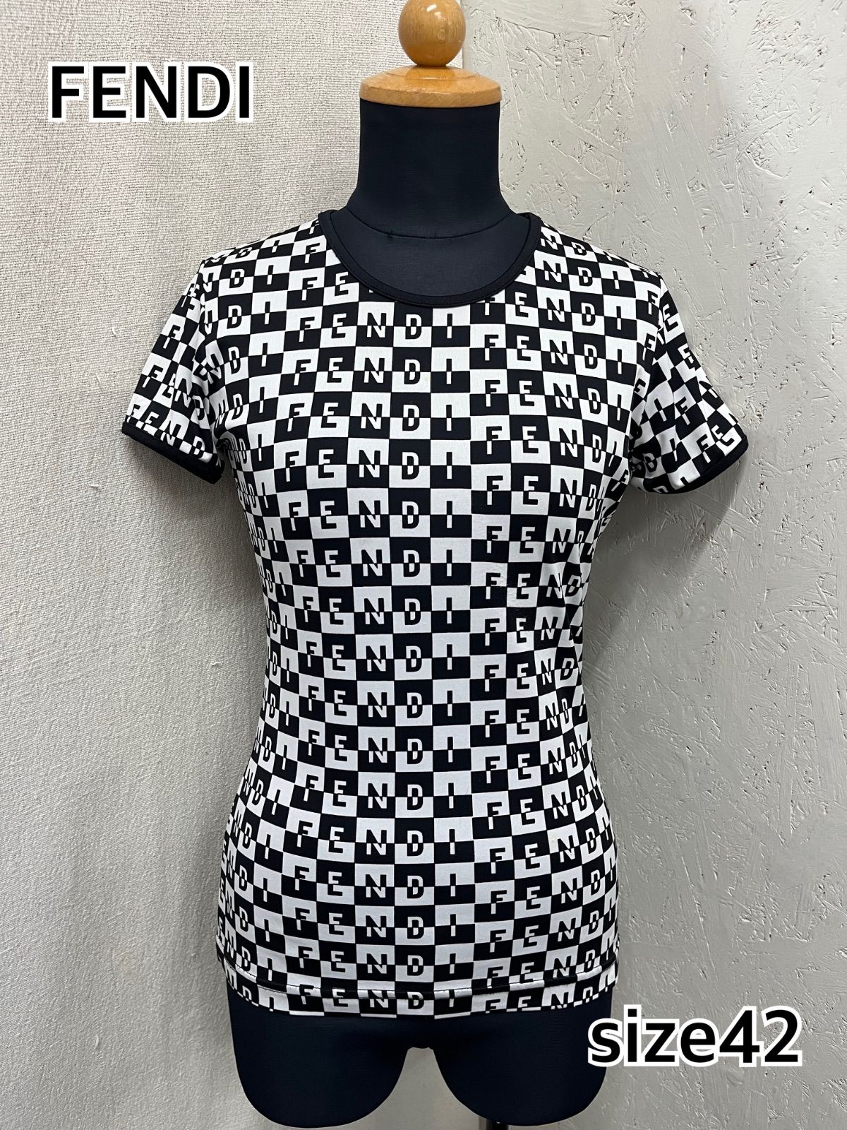 お得】 W く18 FENDI/フェンディ 半袖カットソー/Tシャツ size42