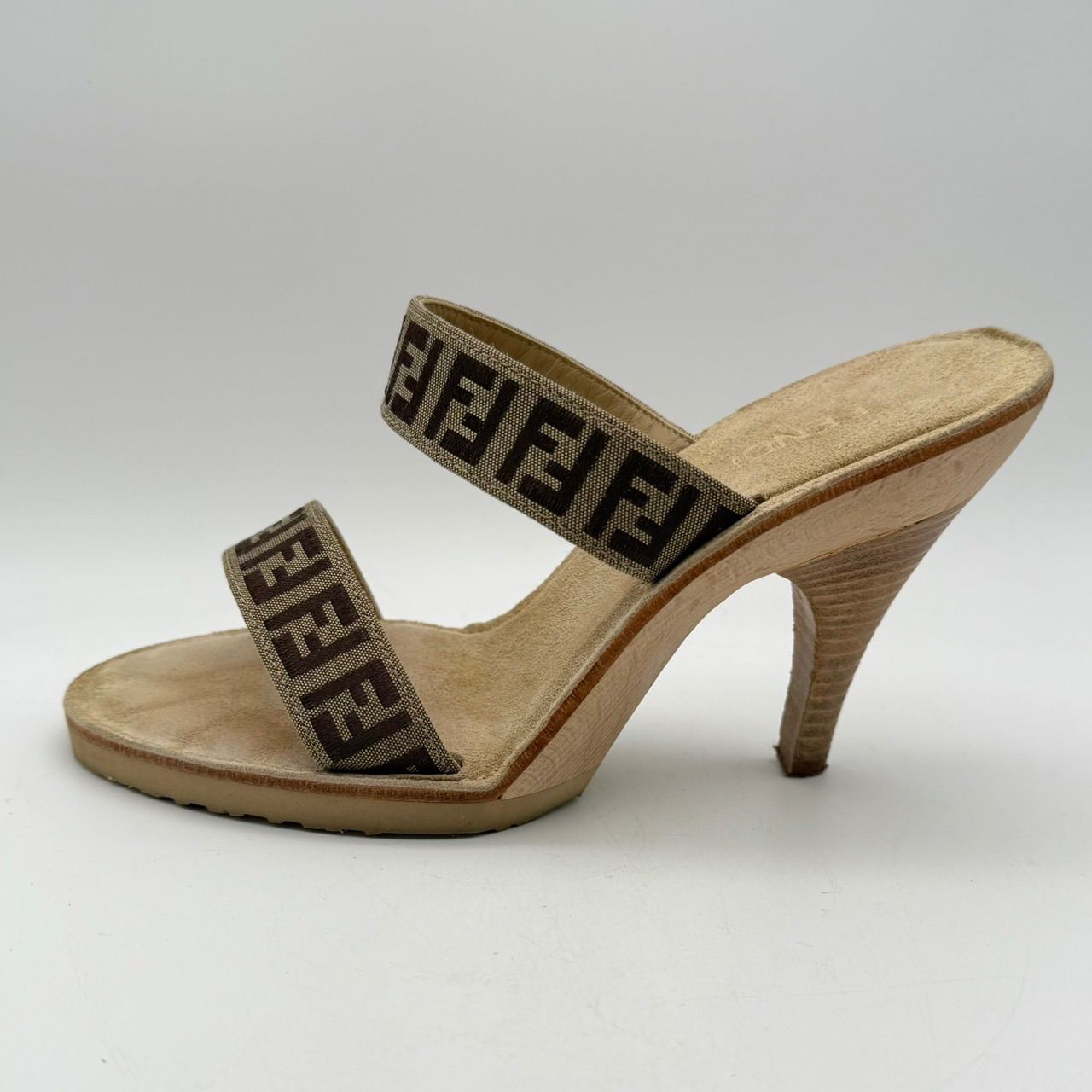 FENDI ズッカ柄 ヒールサンダル FENDI フェンディ サンダル ミュール