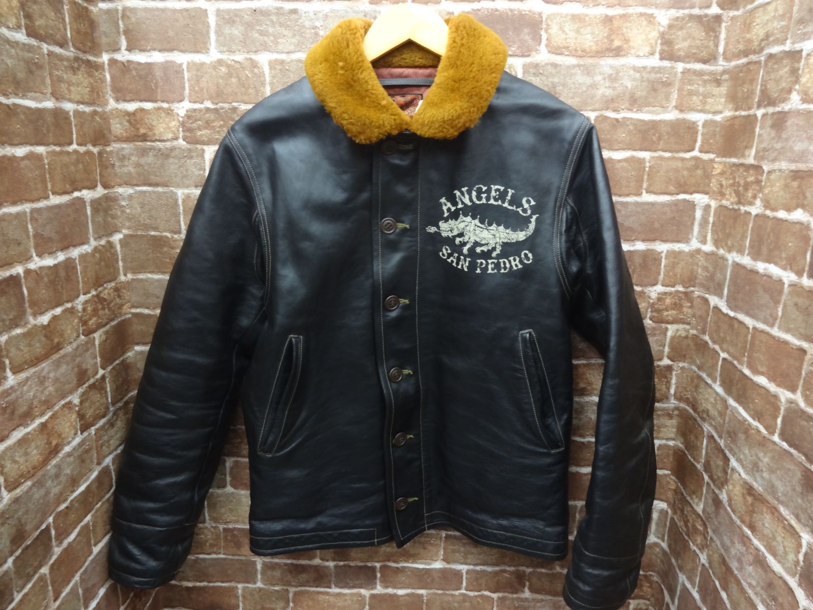 TOYS McCOY トイズ マッコイ N-1 DECK LEATHER JACKET McHILL LEATHERS マックヒル HORSE  HIDE ホースハイド デッキ ジャケット 馬革 サイズ38 ANGELS SAN PEDRO N1 - メルカリ