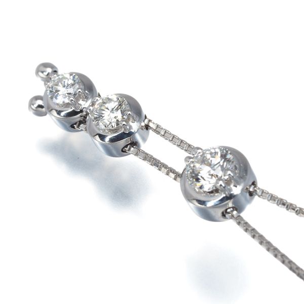 TASAKI リング&ネックレス　K18WG TASAKI タサキ ネックレス ダイヤ ダイヤモンド 0.54ct 3P K18WG