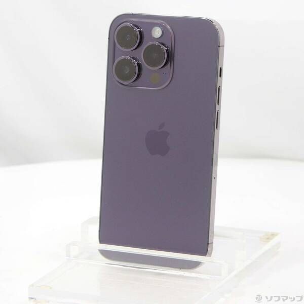 〔中古品〕 iPhone14 Pro 128GB ディープパープル NQ0F3J／A SIMフリー【269】