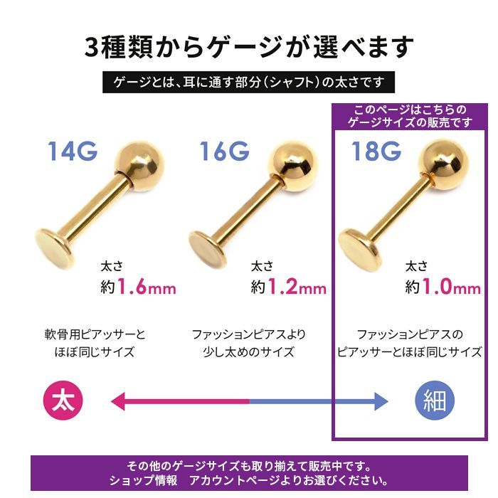【凛公式】ボディピアス キャッチ ピンクゴールド 18G ラブレット 軟骨ピアス トラガス ヘリックス ヘリックスピアス サージカルステンレス 金属アレルギー対応