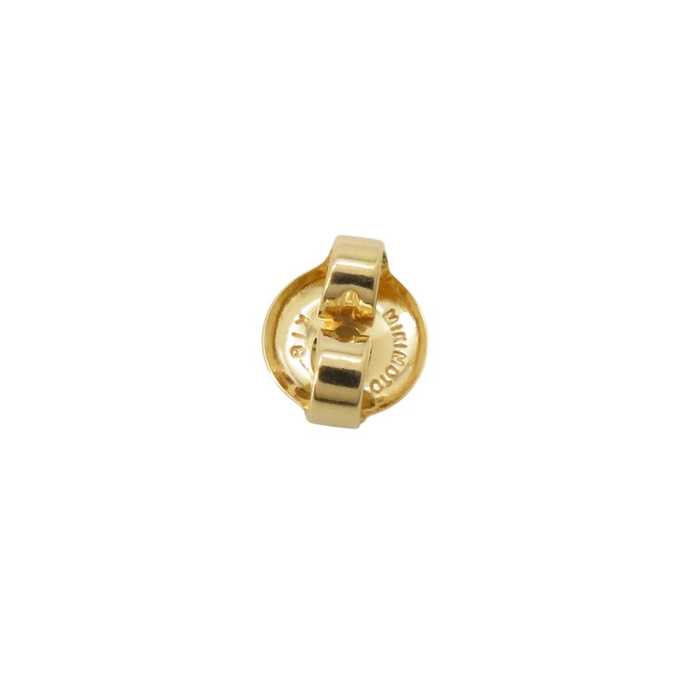 Mikimoto ピアス　18k ゴールド　アコヤ真珠7.25mm MIKIMOTO ミキモト ピアス 18金 K18イエローゴールド パール