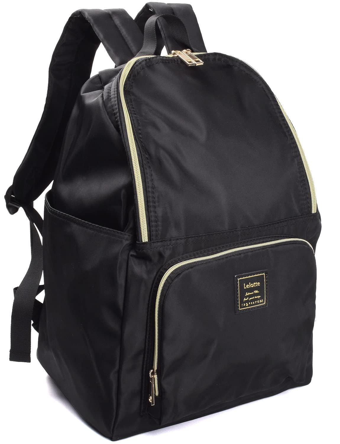 ブラック [Lelotte] リュックサック 保温 保冷 リュック レディース 大容量 撥水 保冷バッグ 買い物 キャンプ (ブラック)