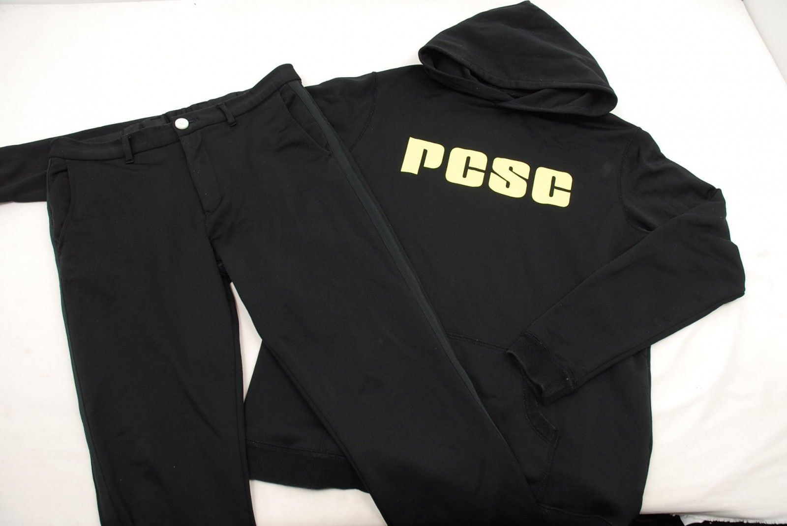 中古 メンズ パームス＆コー Palms＆co. セットアップ L 黒 長袖パーカー×ロングパンツ 秋冬