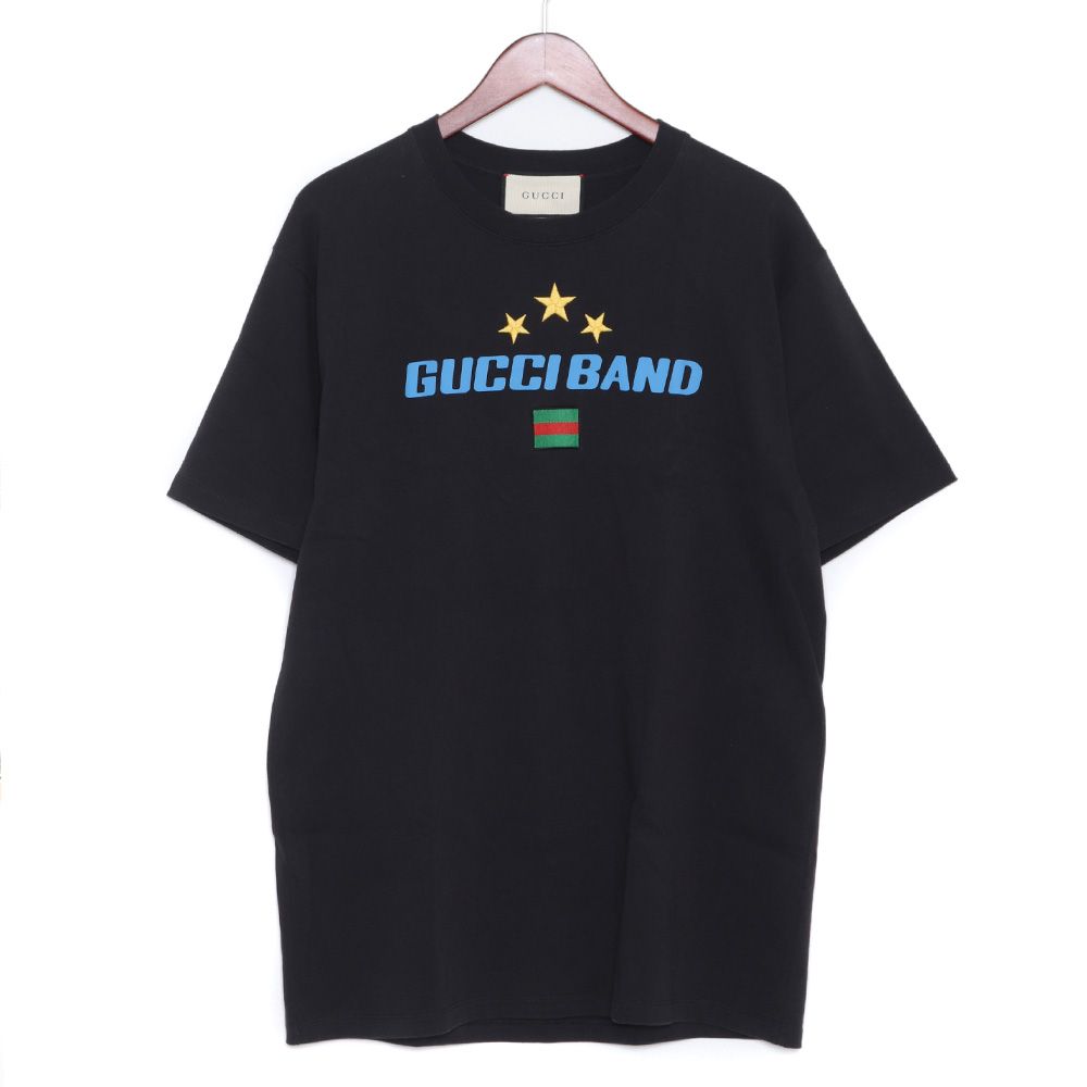 GUCCI グッチバンドTシャツ Mサイズ ブラック - メルカリ