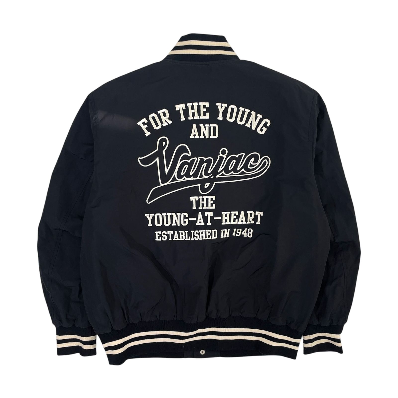 VAN jac Classic Sports スタジャン ネイビー/ホワイト VAN スタジャン ネイビー&ホワイト VAN jac ネイビー スタジャン