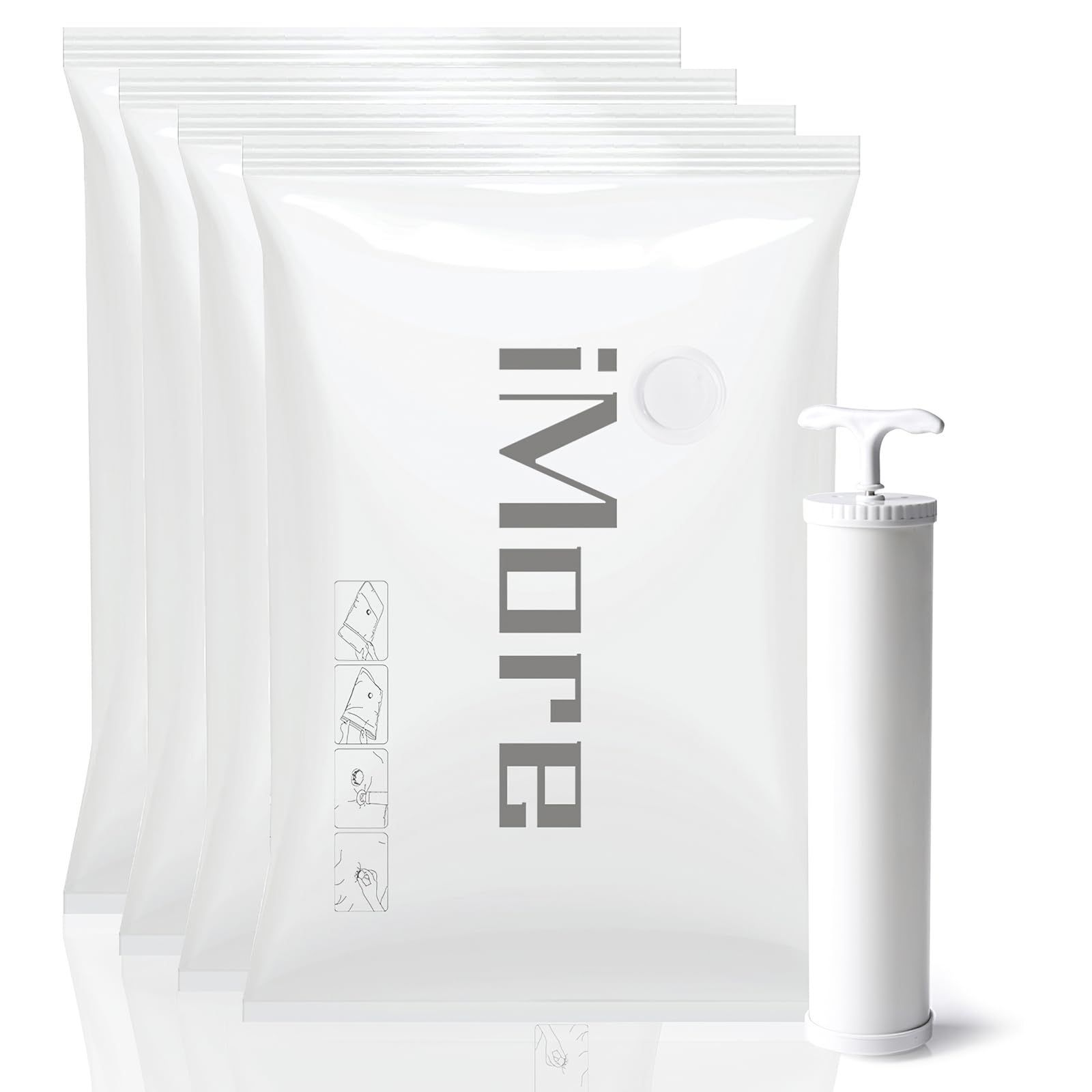 毛布 羽毛布団 ふとん カビ ダニ対策 防塵防湿 高密封 漏れなし 掃除機対応 厚手 な収納力 衣類圧縮袋 収納 引越し 衣替え ポンプ付き 入 特大サイズ 真空圧縮バッグ 布団圧縮袋 iMore