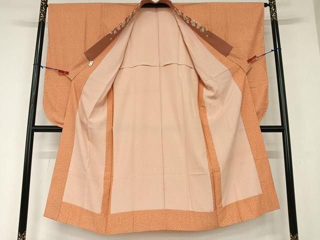 平和屋着物●長襦袢　無双仕立て　市松更紗花文　正絹　逸品　AAAY7953ph 平和屋着物○長襦袢 無双仕立て 市松更紗花文 正絹 逸品 AAAY7953ph