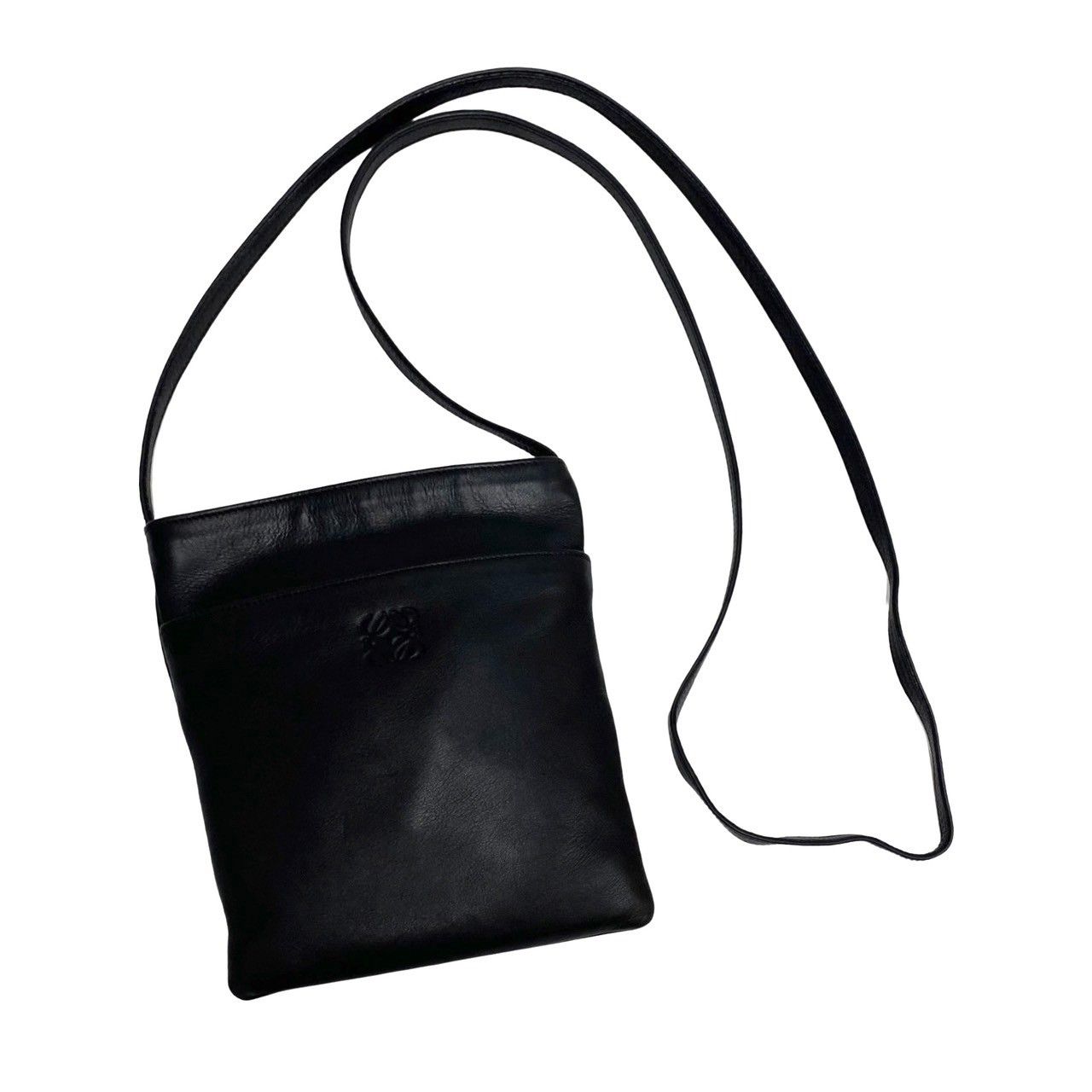 極 美品 希少品 LOEWE ロエベ アナグラム ロゴ ナッパレザー 本