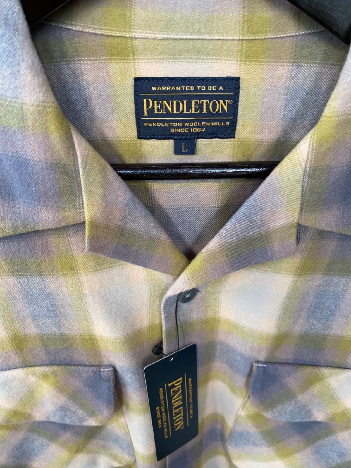 期間限定値下げ中【新品未使用】Pendleton チェック柄ネルシャツ　オンブレ PENDLETON オンブレチェック ライトネル MASON ネルシャツ M