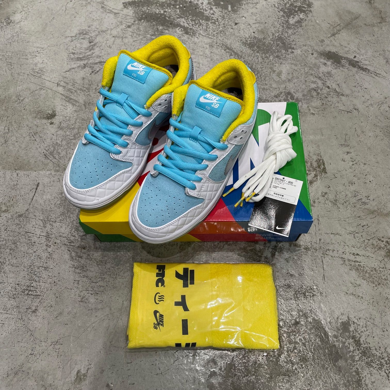 FTC Nike SB Dunk Low DH7687-400 コラボ 銭湯 ダンク スニーカー 