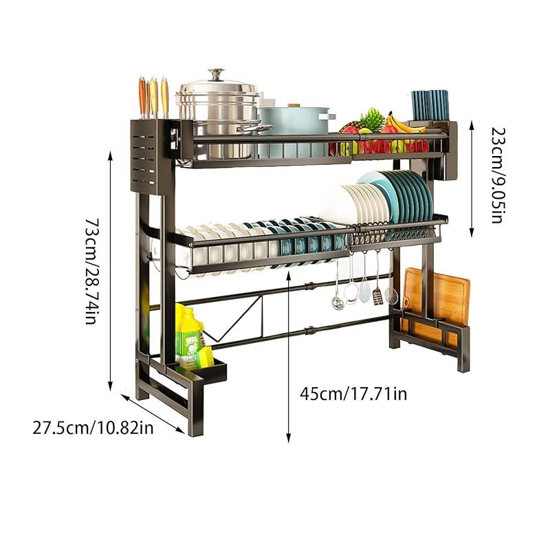 キッチン収納ラックキッチンシンク棚省スペース食器乾燥ラック
