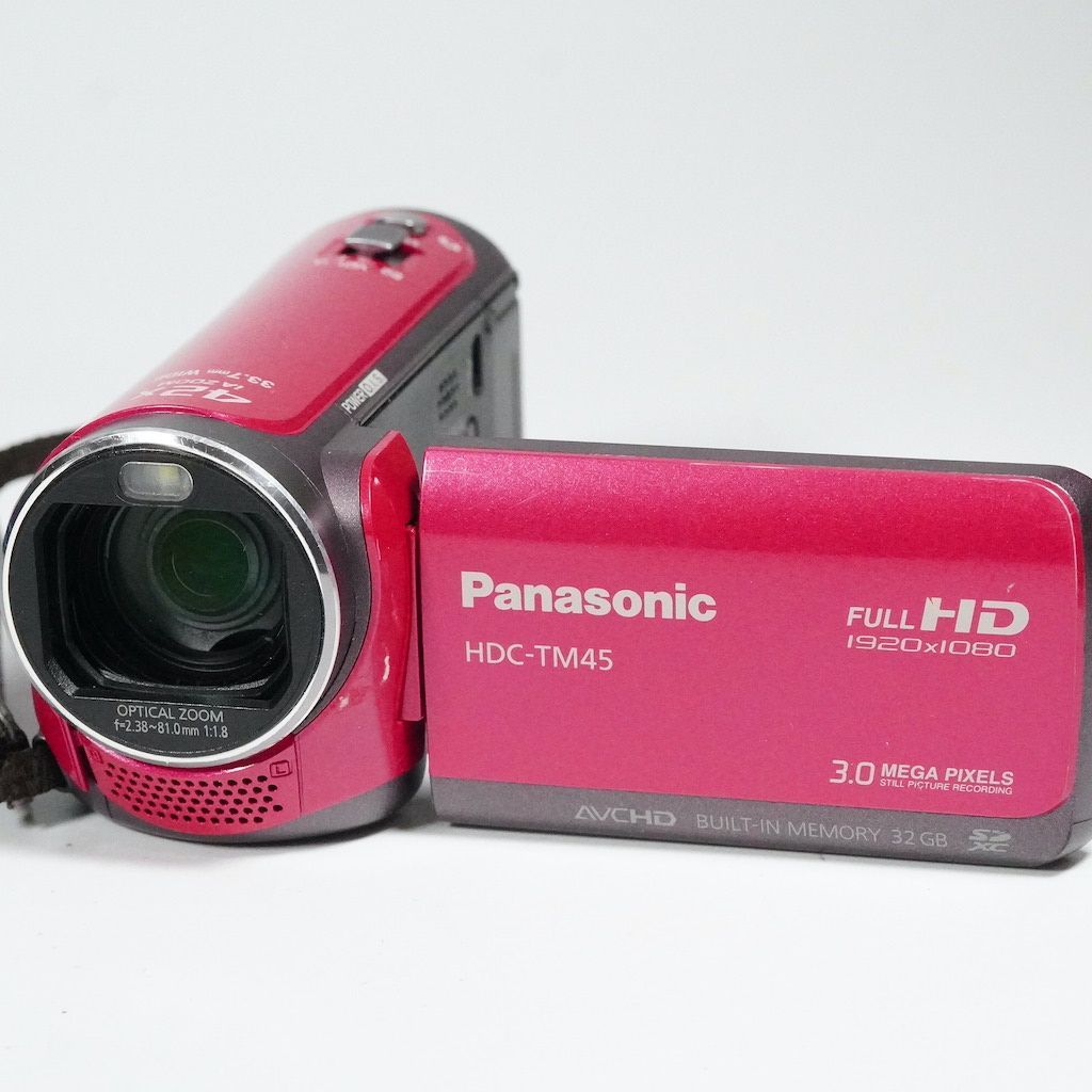 Panasonic パナソニック HDC-TM45 ピンク 元箱 動作OK 返金保証 /1790