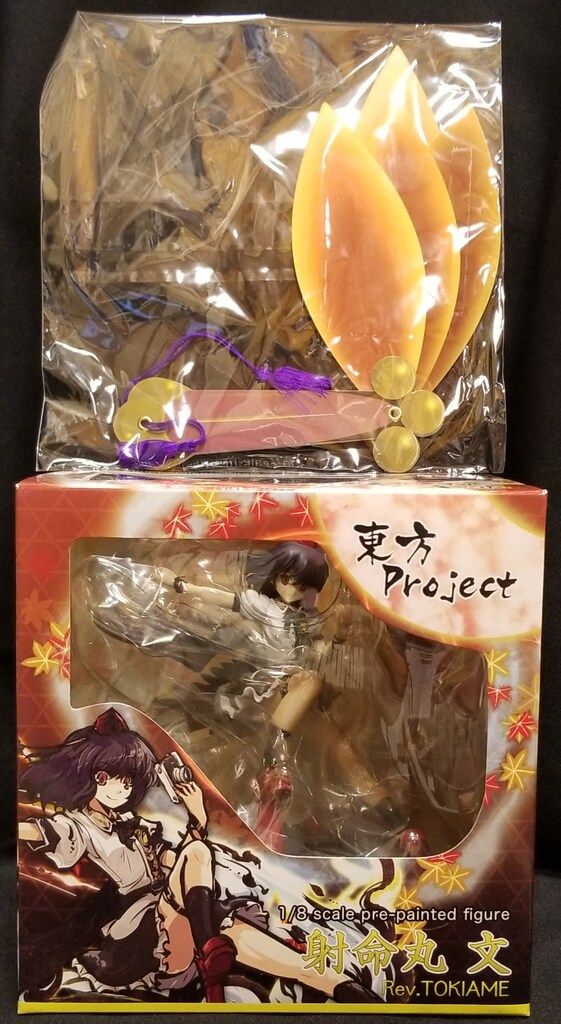 一迅社/コトブキヤ 東方プロジェクト 射命丸文Rev.TOKIAME/扇子付(あみあみ特典) 1/8 PVC