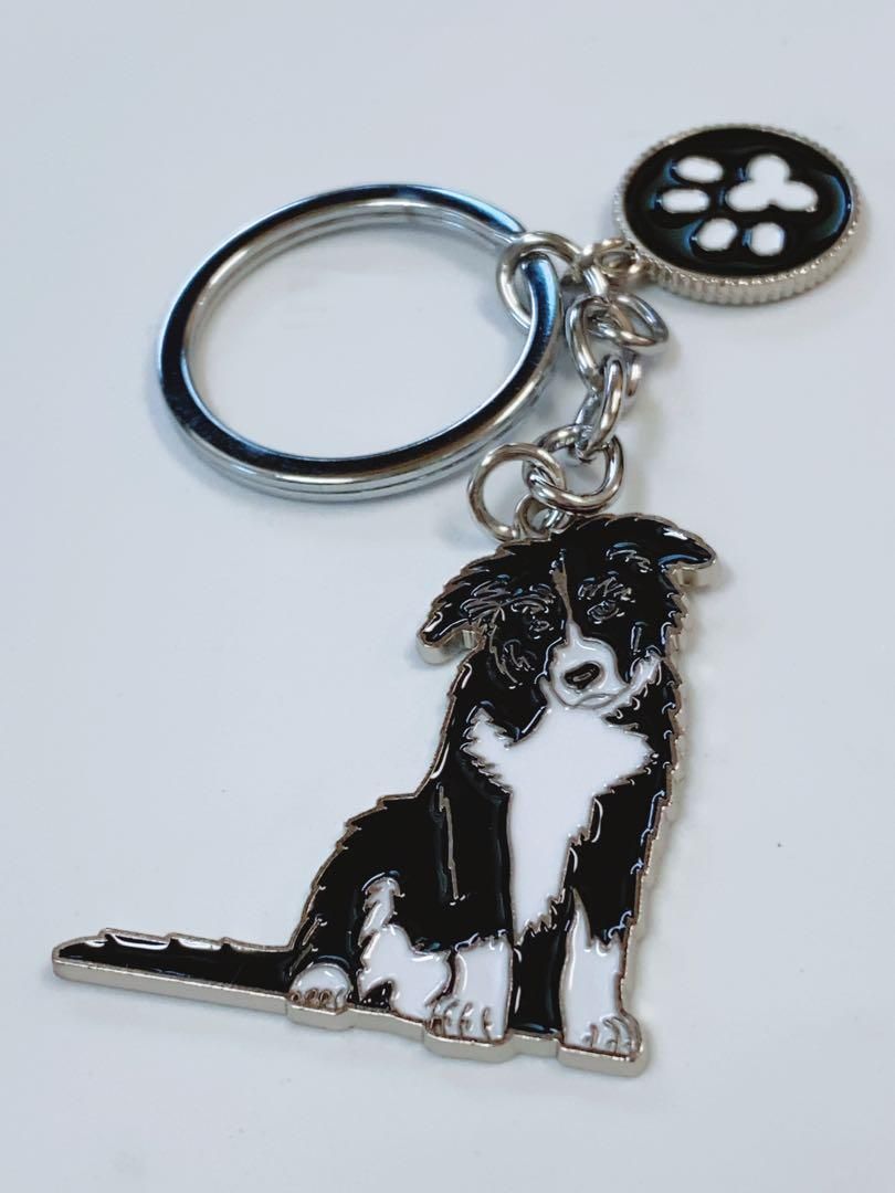 かわいい ボーダーコリー キーホルダー 犬 イヌ チャーム ストラップ