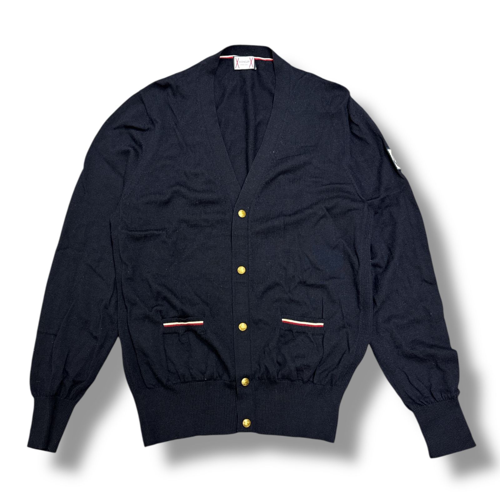 モンクレール　ガムブルー　カーディガン 国内正規 MONCLER GAMME BLEU MAGLIONE TRICOT CARDIGAN