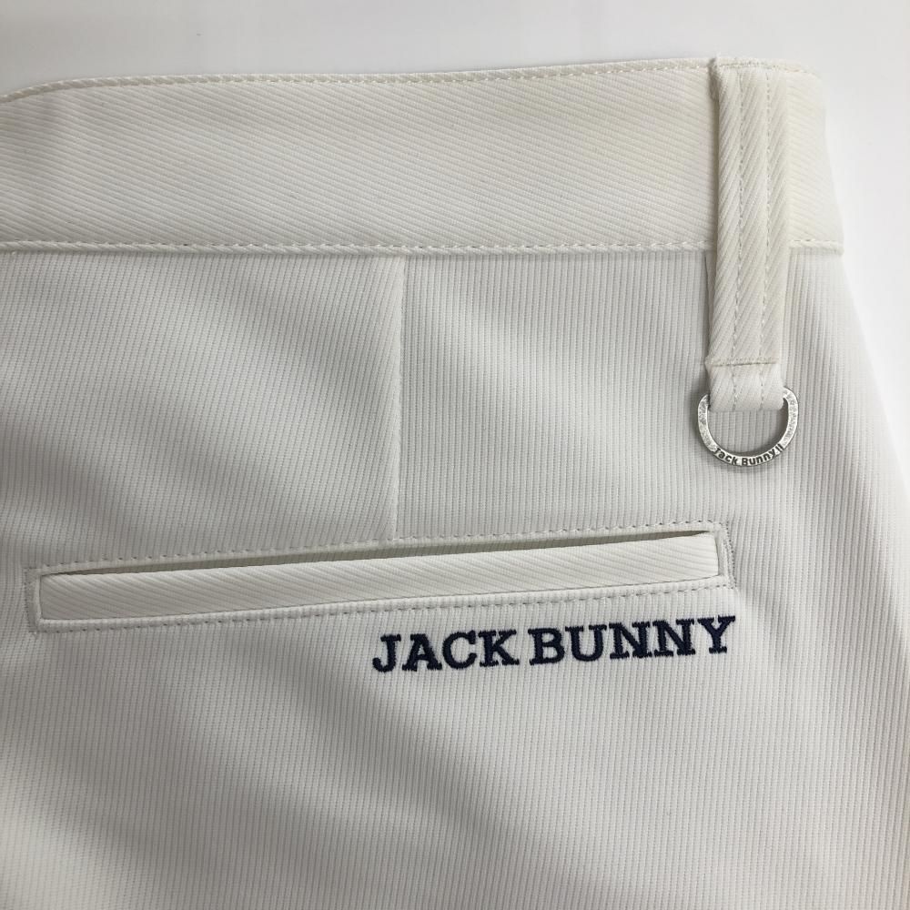 美品】ジャックバニー パンツ 白 ロゴ刺しゅう メンズ 5(L