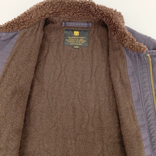 NEIGHBORHOOD 16AW N-1D デッキジャケット ブルゾン 裏ボア