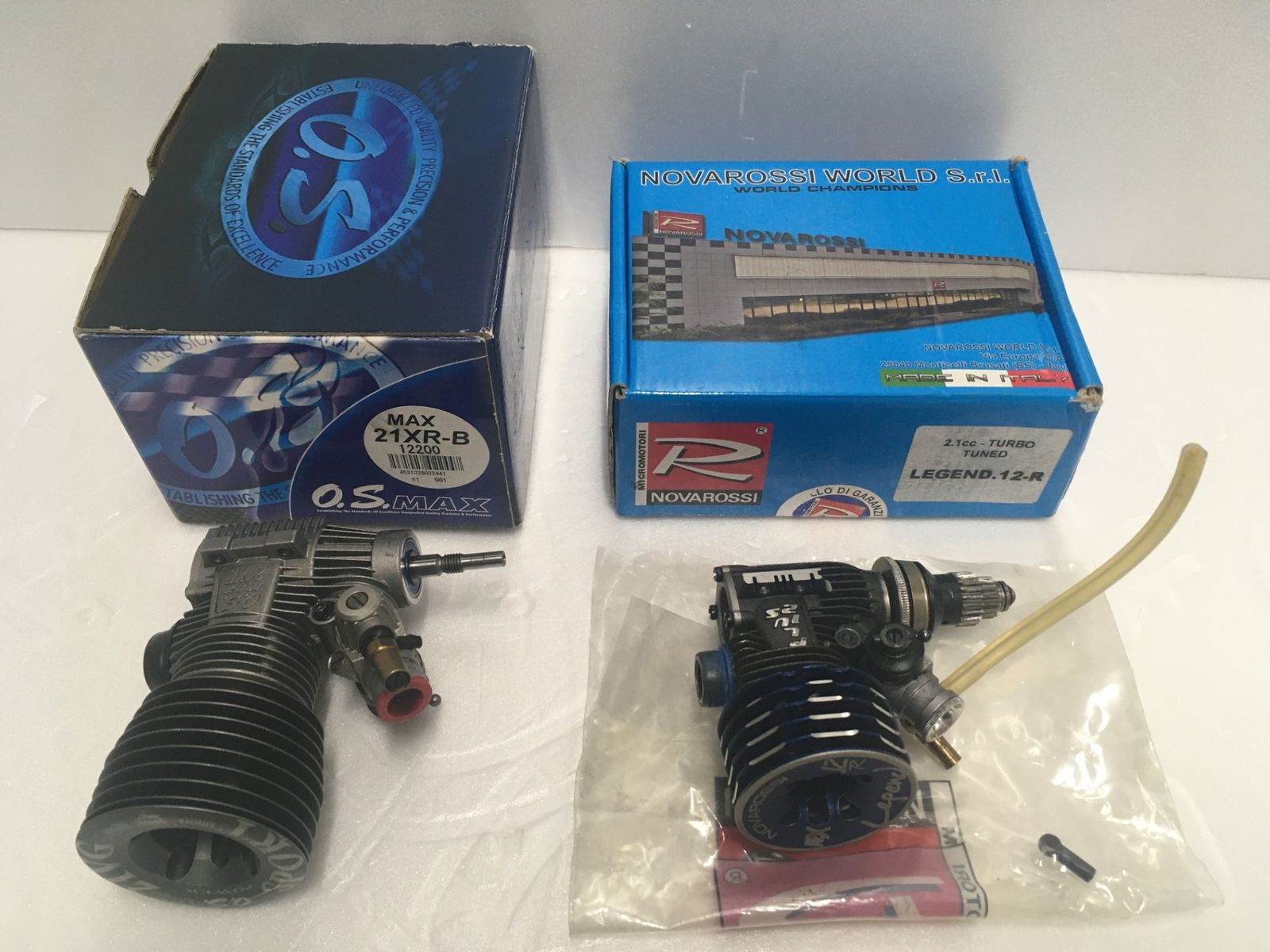 ラジコン用エンジン 小川精機 MAX-21XR-B ノバロッシ LEGEND.12-R 2点セット未チェック ジャンク品 囗G
