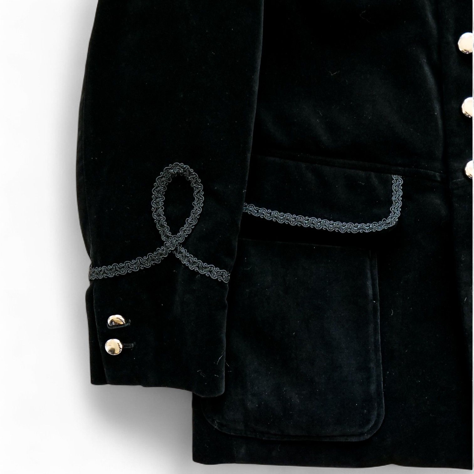el conductorH コンダクター Velveteen Officer Jacket ベルベット 