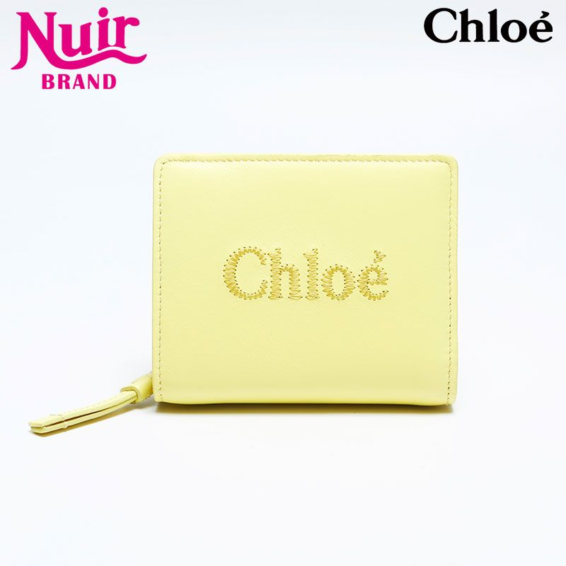 Chloe クロエ 二つ折り財布 クロエ センス ロゴ 2つ折りダブルホック