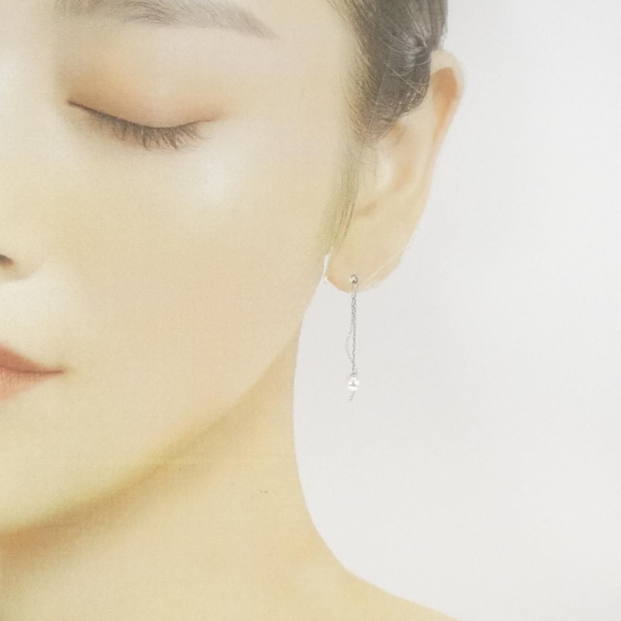 K18WG アコヤパール ピアス 4.8mm FORTGASGNV_COM_BR