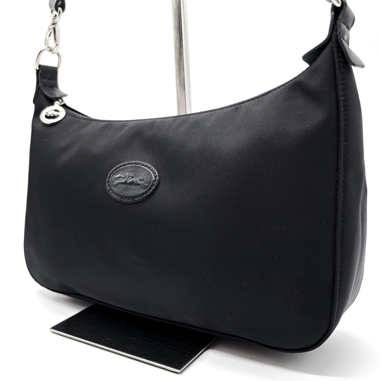 美品　Longchamp ロンシャン　ボストンバッグ　オールレザー　黒　大容量 レア】LONGCHAMP ロンシャン レザー ビジネスバッグ ボストン