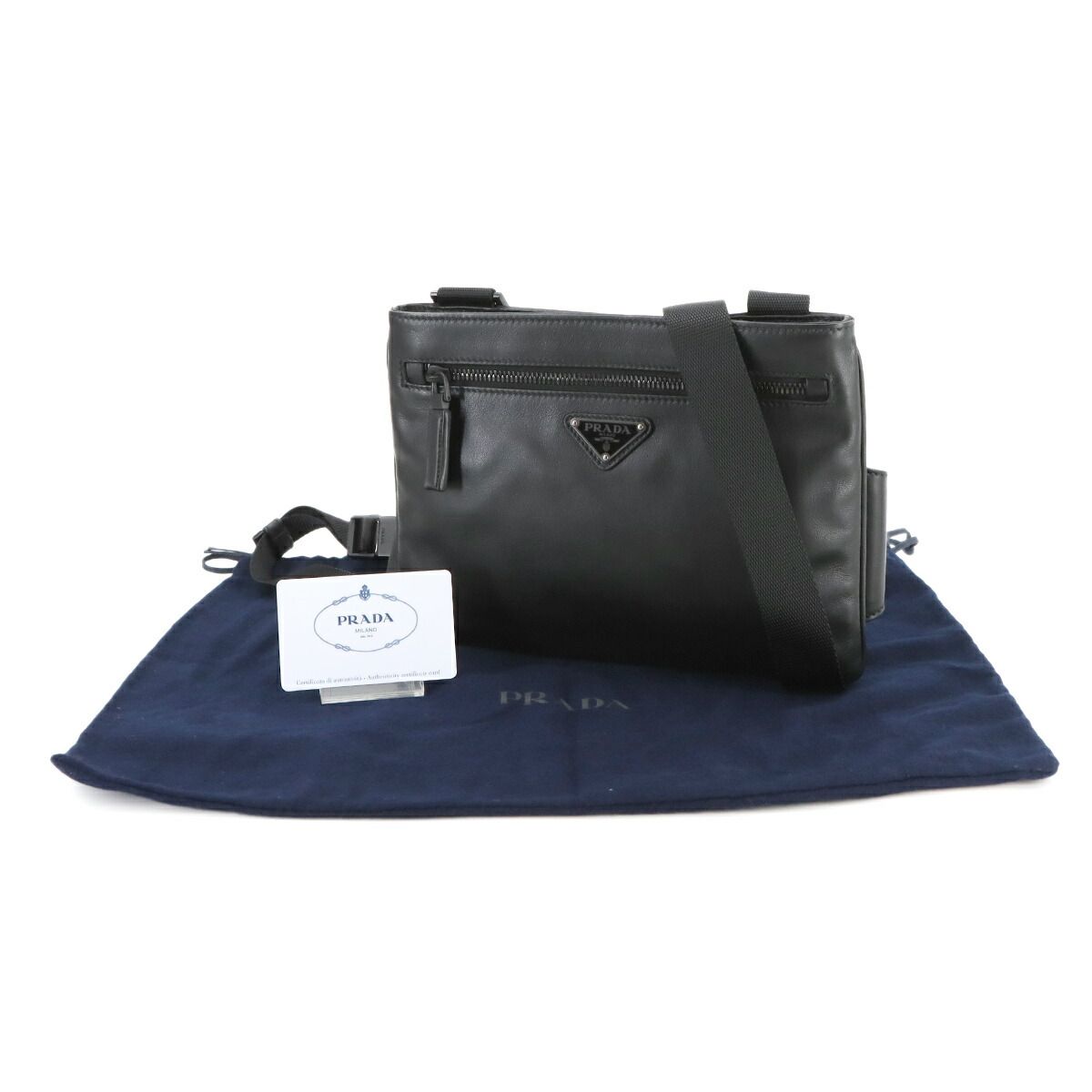 新品同様 プラダ PRADA 2way メッセンジャー ショルダー バッグ