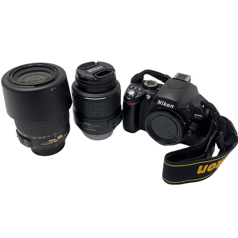 Nikon ニコン D60 ダブルズームキット デジタル一眼レフ カメラ AF-S ...