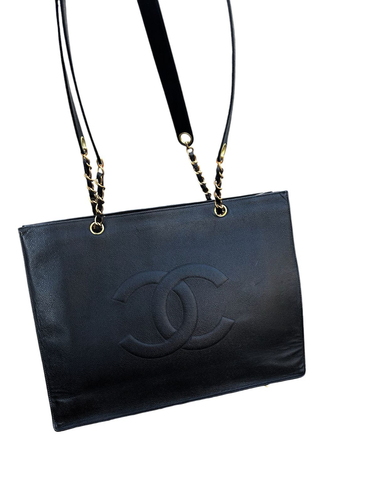 超美品◇シャネルCHANELキャビアスキンヴィンテージスーパー